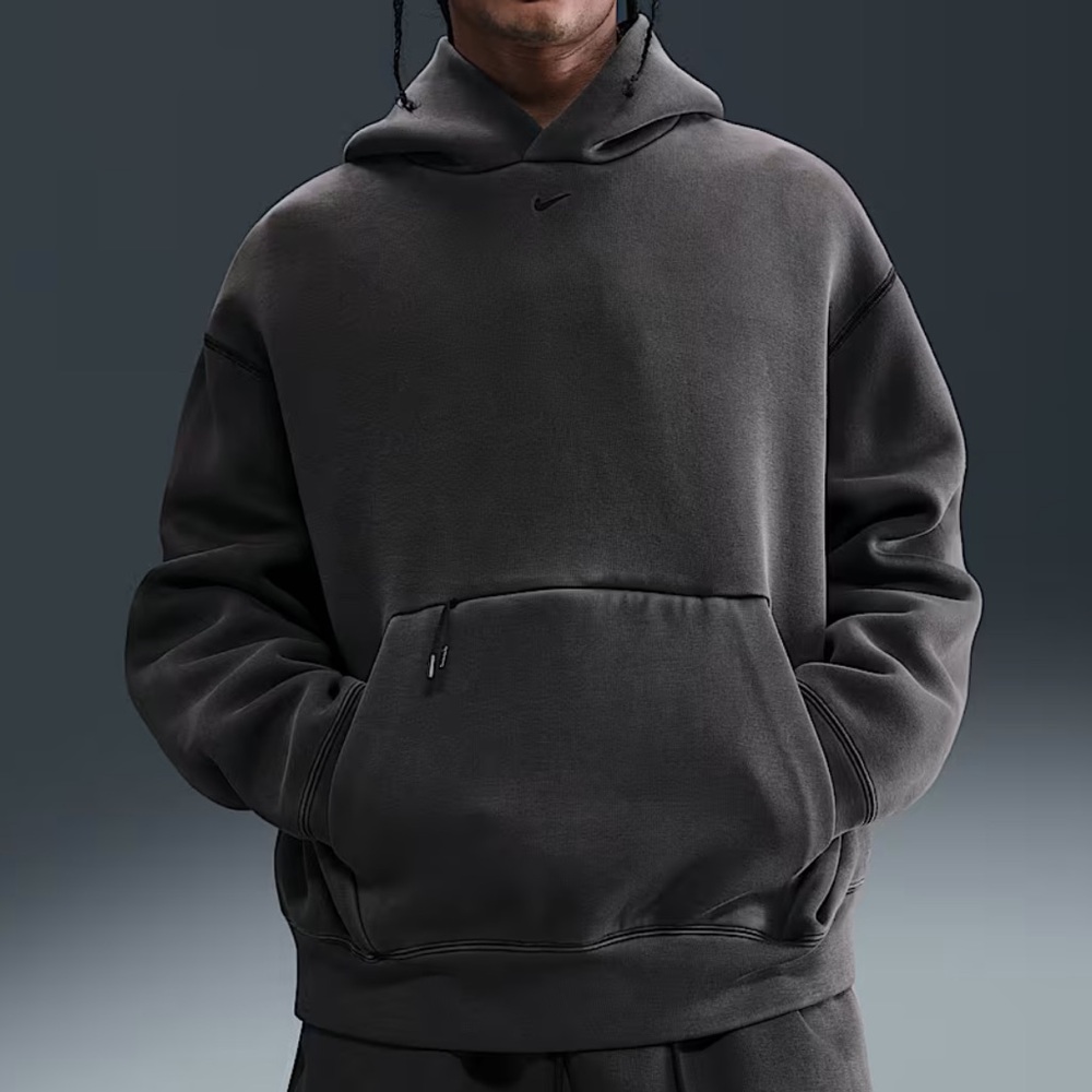 Nike Tech Men's Charcoal Fleece Hoodie